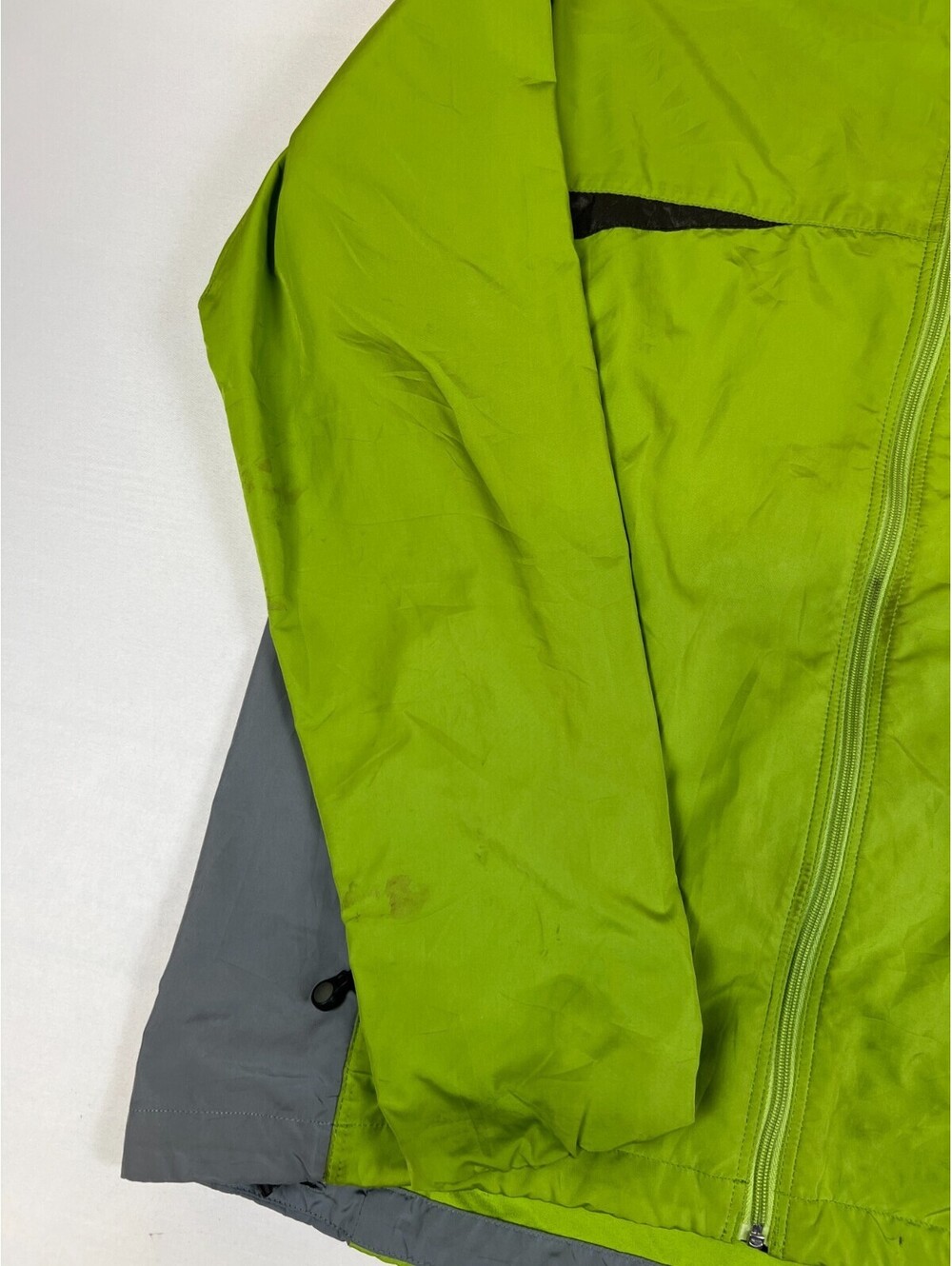 Patagonia Men M Full Zip Jacket Green Grey Windbreaker Outdoor Lightweight - Picture 10 of 14